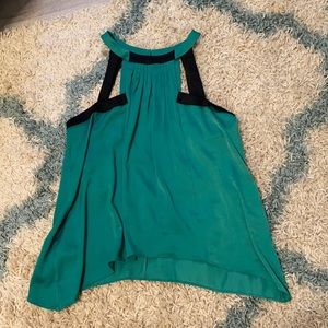 Black and green BCBG top. Size medium